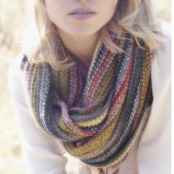 Multicolor Knit Infinity Scarf - Picture 2 of 5